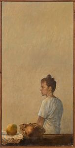 Giorgio Scalco : Ginni il pane la mela  - Asta Arte moderna e contemporanea - Associazione Nazionale - Case d'Asta italiane