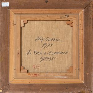 ALIGI SASSU : La fata e il cavallo  - Asta Arte moderna e contemporanea - Associazione Nazionale - Case d'Asta italiane