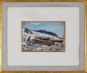 LUIGI  COBIANCO : Neve ad Asiago  - Asta Arte moderna e contemporanea - Associazione Nazionale - Case d'Asta italiane