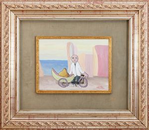 Giuseppe Viviani : Il gelataio  - Asta Arte moderna e contemporanea - Associazione Nazionale - Case d'Asta italiane