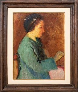 VIRGILIO GUIDI : Figura (donna seduta)  - Asta Arte moderna e contemporanea - Associazione Nazionale - Case d'Asta italiane