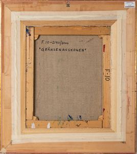 BENGT  LINDSTROM : Gransen av skogen  - Asta Arte moderna e contemporanea - Associazione Nazionale - Case d'Asta italiane