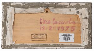 ENZO CACCIOLA : senza titolo  - Asta Arte moderna e contemporanea - Associazione Nazionale - Case d'Asta italiane