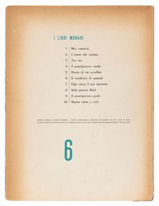 BRUNO  MUNARI : Le macchine di Munari - Il venditore di animali -  Nella notte buia -  Libro illegibile N. Y. 1  - Asta Arte moderna e contemporanea - Associazione Nazionale - Case d'Asta italiane