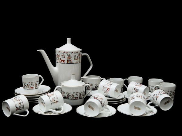 Servizio da caff� in porcellana tedesca  - Asta L'arte di arredare - Associazione Nazionale - Case d'Asta italiane