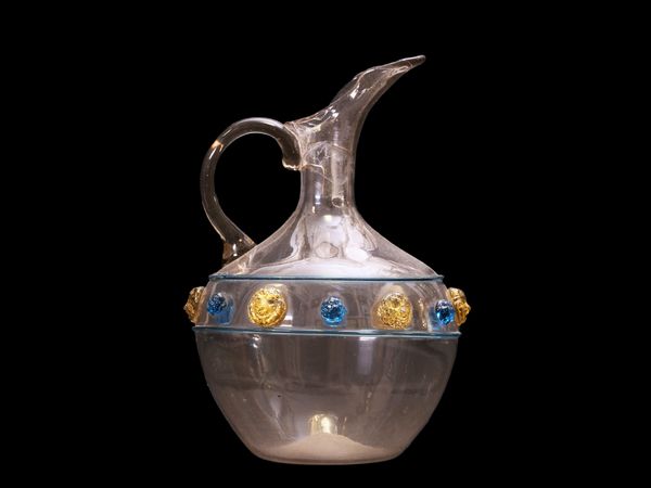 Versatoio in vetro soffiato fum�  - Asta L'arte di arredare - Associazione Nazionale - Case d'Asta italiane