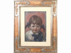 Ermanno Toschi - Ritratto di bambina