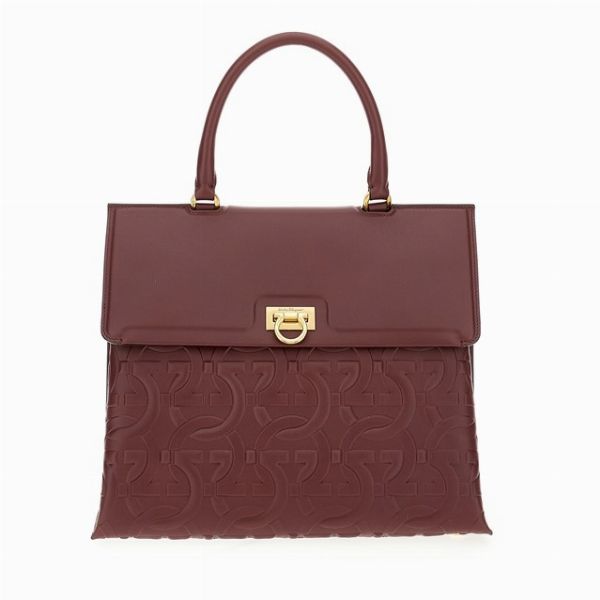 Borsa Collezione Trifolio Ferragamo  - Asta Pandolfini per Amici di URI - Asta Benefica per Sostenere la Ricerca Scientifica Urologica - Associazione Nazionale - Case d'Asta italiane