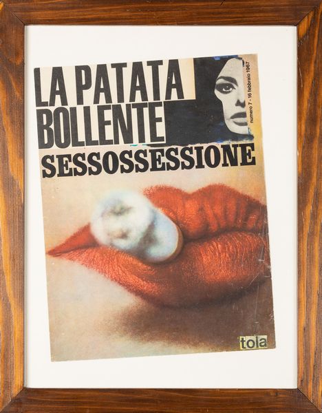Luigi Tola : La patata bollente  - Asta La collezione Corinaldi di Poesia Visiva - Associazione Nazionale - Case d'Asta italiane