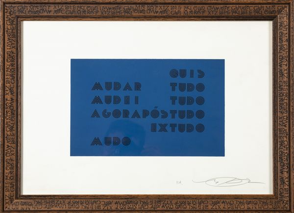 Augusto De Campos : Pos tudo  - Asta La collezione Corinaldi di Poesia Visiva - Associazione Nazionale - Case d'Asta italiane