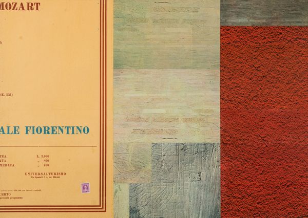 LUCIANO ORI : Il muro  - Asta La collezione Corinaldi di Poesia Visiva - Associazione Nazionale - Case d'Asta italiane