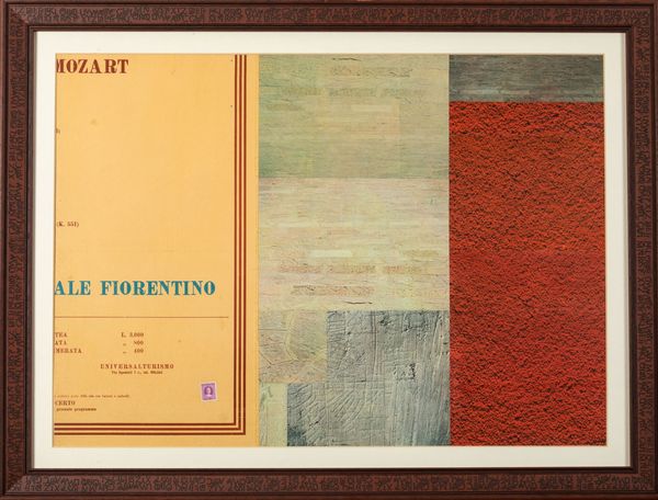 LUCIANO ORI : Il muro  - Asta La collezione Corinaldi di Poesia Visiva - Associazione Nazionale - Case d'Asta italiane