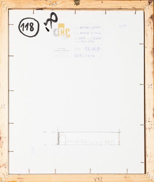 Josef Hiršal : Senza titolo  - Asta La collezione Corinaldi di Poesia Visiva - Associazione Nazionale - Case d'Asta italiane