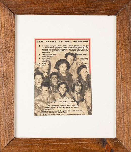 STELIO MARIA MARTINI : Per avere un bel sorriso  - Asta La collezione Corinaldi di Poesia Visiva - Associazione Nazionale - Case d'Asta italiane