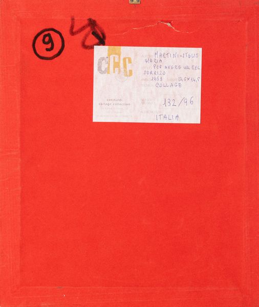 STELIO MARIA MARTINI : Per avere un bel sorriso  - Asta La collezione Corinaldi di Poesia Visiva - Associazione Nazionale - Case d'Asta italiane