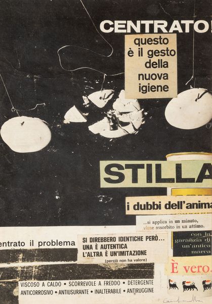 Paola Campanella : Centrato  - Asta La collezione Corinaldi di Poesia Visiva - Associazione Nazionale - Case d'Asta italiane
