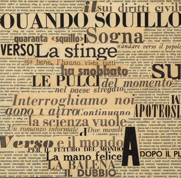 Nanni Balestrini : Senza titolo  - Asta La collezione Corinaldi di Poesia Visiva - Associazione Nazionale - Case d'Asta italiane