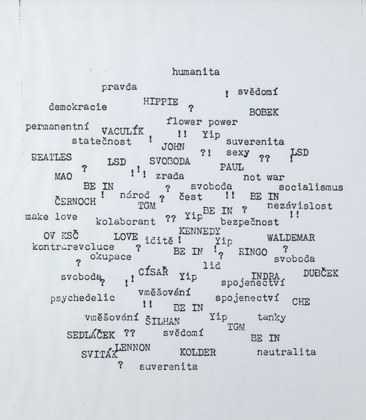 Václav Havel : Humanita  - Asta La collezione Corinaldi di Poesia Visiva - Associazione Nazionale - Case d'Asta italiane