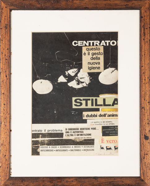 Paola Campanella : Centrato  - Asta La collezione Corinaldi di Poesia Visiva - Associazione Nazionale - Case d'Asta italiane