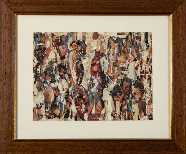 Joel Hubaut : Psychedelicollage  - Asta La collezione Corinaldi di Poesia Visiva - Associazione Nazionale - Case d'Asta italiane