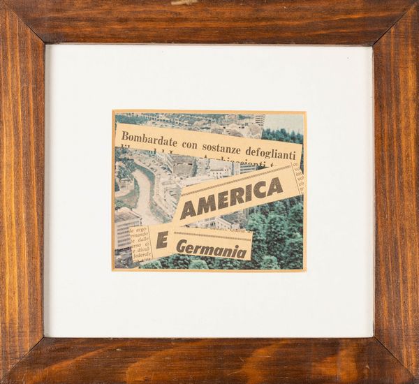 LAMBERTO PIGNOTTI : America e Germania  - Asta La collezione Corinaldi di Poesia Visiva - Associazione Nazionale - Case d'Asta italiane
