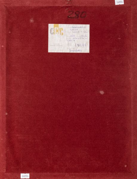 Vladan Radovanović : Senza titolo  - Asta La collezione Corinaldi di Poesia Visiva - Associazione Nazionale - Case d'Asta italiane