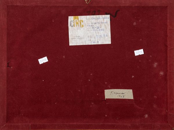 Franco Vaccari : Il contestatore timido  - Asta La collezione Corinaldi di Poesia Visiva - Associazione Nazionale - Case d'Asta italiane