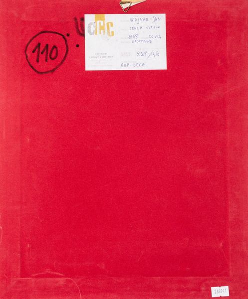 Jan Wojnar : Senza titolo  - Asta La collezione Corinaldi di Poesia Visiva - Associazione Nazionale - Case d'Asta italiane