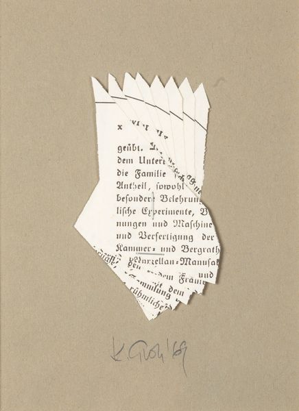Klaus Groh : Senza titolo  - Asta La collezione Corinaldi di Poesia Visiva - Associazione Nazionale - Case d'Asta italiane