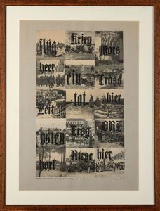 Karel Trinkewitz : Die Weise vom Leben und Tod  - Asta La collezione Corinaldi di Poesia Visiva - Associazione Nazionale - Case d'Asta italiane