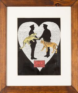 Josef Hiršal : Senza titolo  - Asta La collezione Corinaldi di Poesia Visiva - Associazione Nazionale - Case d'Asta italiane