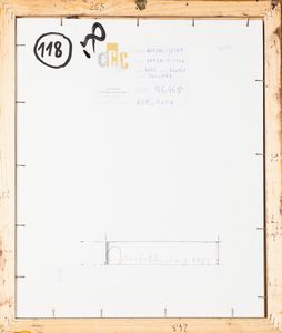 Josef Hiršal : Senza titolo  - Asta La collezione Corinaldi di Poesia Visiva - Associazione Nazionale - Case d'Asta italiane