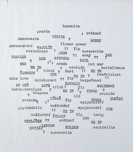 Václav Havel : Humanita  - Asta La collezione Corinaldi di Poesia Visiva - Associazione Nazionale - Case d'Asta italiane