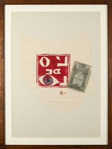 Julien Blaine : L�O de l�oeil  - Asta La collezione Corinaldi di Poesia Visiva - Associazione Nazionale - Case d'Asta italiane