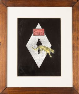 Josef Hiršal : Senza titolo  - Asta La collezione Corinaldi di Poesia Visiva - Associazione Nazionale - Case d'Asta italiane