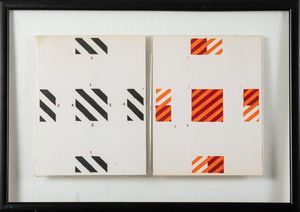 Serge Maccaferri : Senza titolo  - Asta La collezione Corinaldi di Poesia Visiva - Associazione Nazionale - Case d'Asta italiane