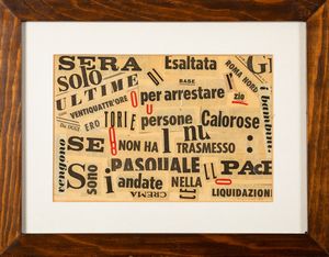 Lucia Marcucci : Sera  - Asta La collezione Corinaldi di Poesia Visiva - Associazione Nazionale - Case d'Asta italiane