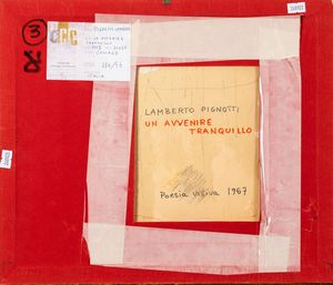 LAMBERTO PIGNOTTI : Un avvenire tranquillo  - Asta La collezione Corinaldi di Poesia Visiva - Associazione Nazionale - Case d'Asta italiane