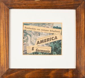 LAMBERTO PIGNOTTI : America e Germania  - Asta La collezione Corinaldi di Poesia Visiva - Associazione Nazionale - Case d'Asta italiane