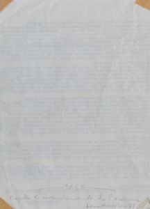 MIRELLA BENTIVOGLIO : Progetto di rovesciamento del sistema  - Asta La collezione Corinaldi di Poesia Visiva - Associazione Nazionale - Case d'Asta italiane