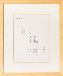 Mary Ellen Solt : USA poem  - Asta La collezione Corinaldi di Poesia Visiva - Associazione Nazionale - Case d'Asta italiane