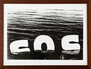 Herman Damen : SOS  - Asta La collezione Corinaldi di Poesia Visiva - Associazione Nazionale - Case d'Asta italiane