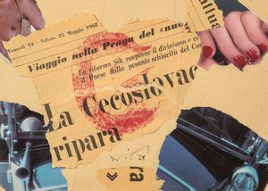 Rodolfo Vitone : Viaggio nella Praga  - Asta La collezione Corinaldi di Poesia Visiva - Associazione Nazionale - Case d'Asta italiane