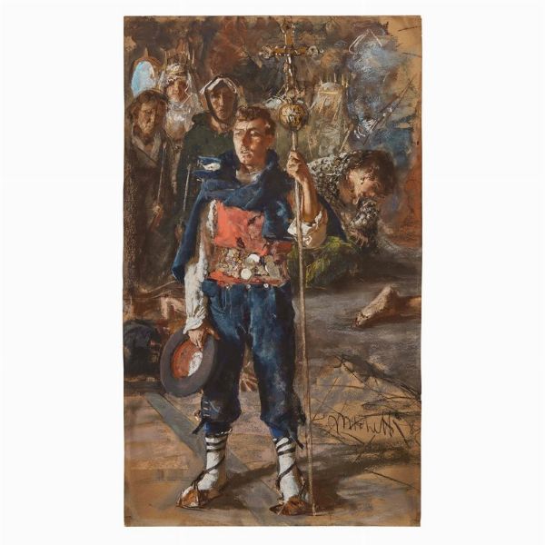 MICHETTI FRANCESCO PAOLO : Francesco Paolo Michetti  - Asta Dipinti e Sculture del XIX secolo - Associazione Nazionale - Case d'Asta italiane