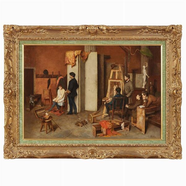 Francesco Bettio  - Asta Dipinti e Sculture del XIX secolo - Associazione Nazionale - Case d'Asta italiane