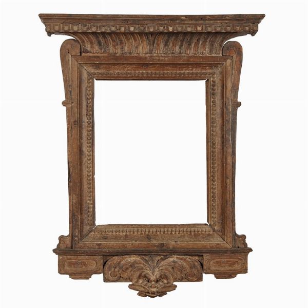 CORNICE DA SPECCHIO A EDICOLA, TOSCANA, 1560 CIRCA  - Asta Arte � ricerca | Dipinti sculture e oggetti d'arte da una raccolta fiorentina  - Associazione Nazionale - Case d'Asta italiane