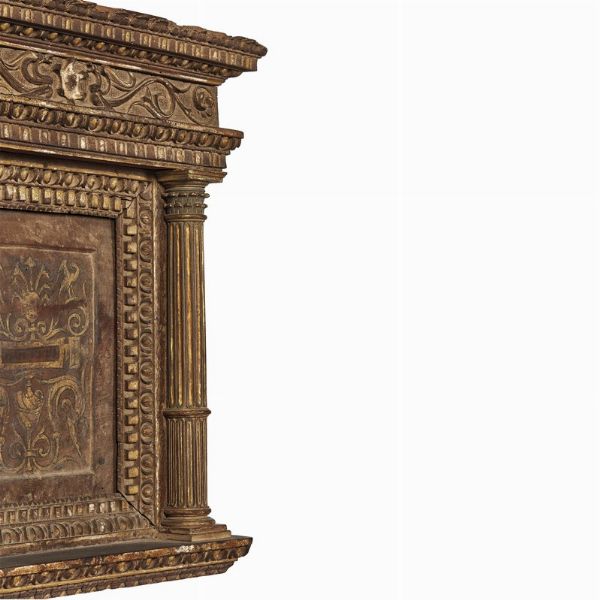 CORNICE DA SPECCHIO A EDICOLA, FIRENZE, 1510 CIRCA  - Asta Arte � ricerca | Dipinti sculture e oggetti d'arte da una raccolta fiorentina  - Associazione Nazionale - Case d'Asta italiane