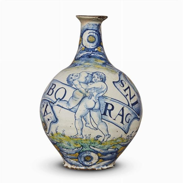 BOTTIGLIA FARMACEUTICA, DERUTA, 1510-1520 CIRCA  - Asta Arte � ricerca | Dipinti sculture e oggetti d'arte da una raccolta fiorentina  - Associazione Nazionale - Case d'Asta italiane