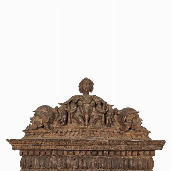 CORNICE DA SPECCHIO A EDICOLA, FIRENZE, 1530 CIRCA  - Asta Arte � ricerca | Dipinti sculture e oggetti d'arte da una raccolta fiorentina  - Associazione Nazionale - Case d'Asta italiane