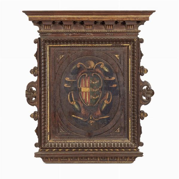 CORNICE DA SPECCHIO A EDICOLA, FIRENZE, 1530-1550 CIRCA  - Asta Arte � ricerca | Dipinti sculture e oggetti d'arte da una raccolta fiorentina  - Associazione Nazionale - Case d'Asta italiane